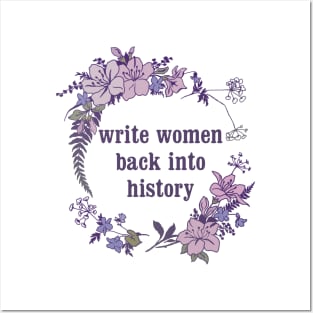 Write Women Back Into History Posters and Art